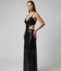 Vestido Afrodita Negro talle M - Toia de Kiev - Alquiler de vestidos de fiesta