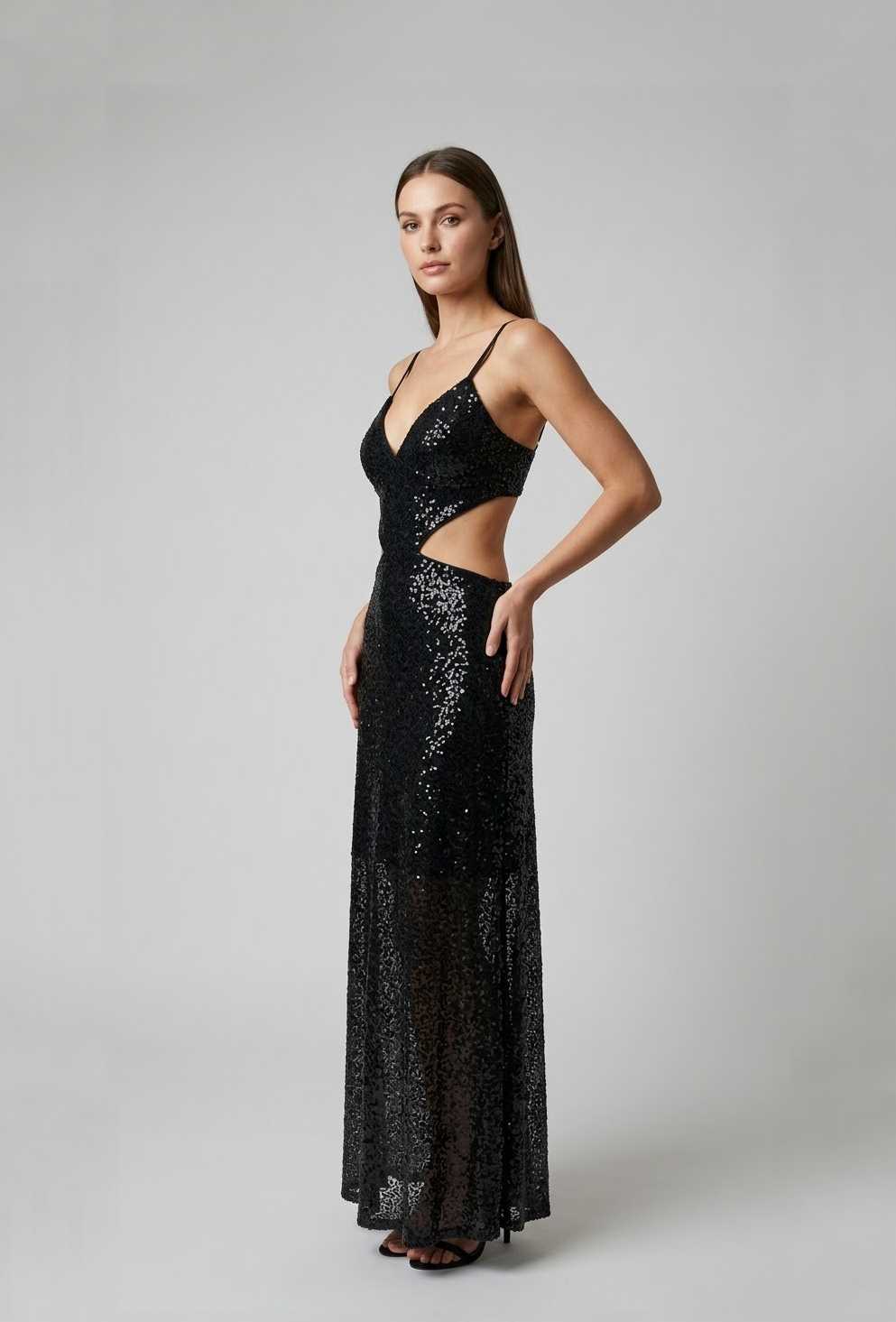 Vestido Afrodita Negro talle M - Toia de Kiev - Alquiler de vestidos de fiesta