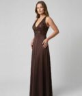 Vestido Soja Bordo talle M - Toia de Kiev - Alquiler de vestidos de fiesta