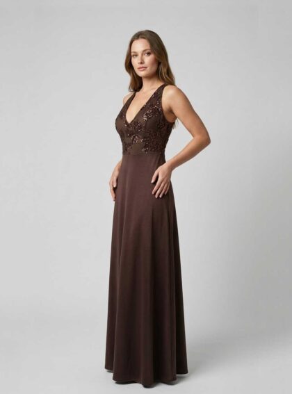 Vestido Soja Bordo talle M - Toia de Kiev - Alquiler de vestidos de fiesta