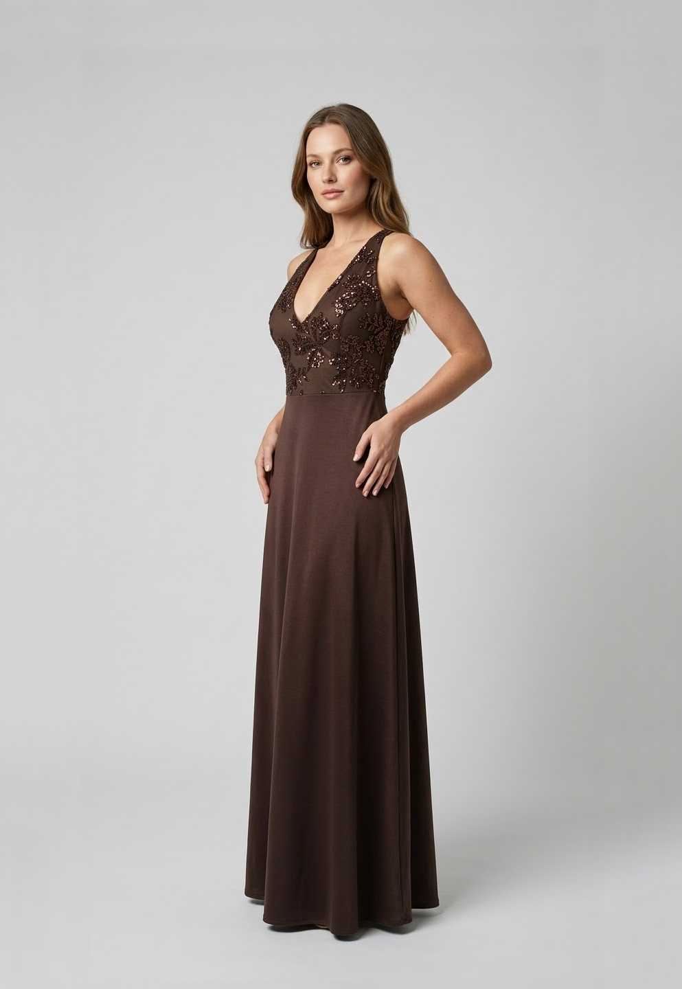 Vestido Soja Bordo talle M - Toia de Kiev - Alquiler de vestidos de fiesta