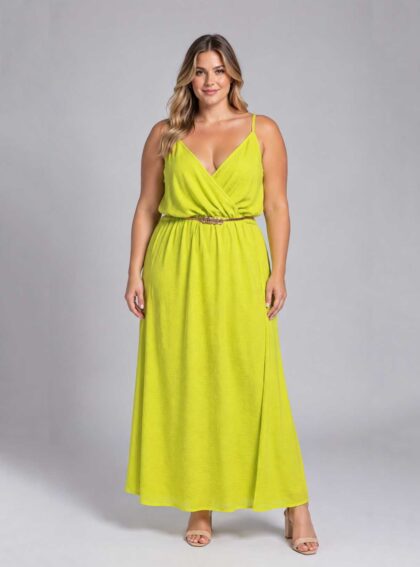 Vestido Salta lima Verde talle 3XL - Toia de Kiev - Alquiler de vestidos de fiesta