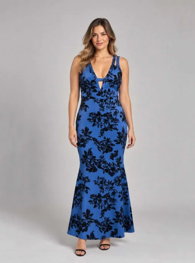 Vestido Aitana Gris, Plateado talle L - Toia de Kiev - Alquiler de vestidos de fiesta