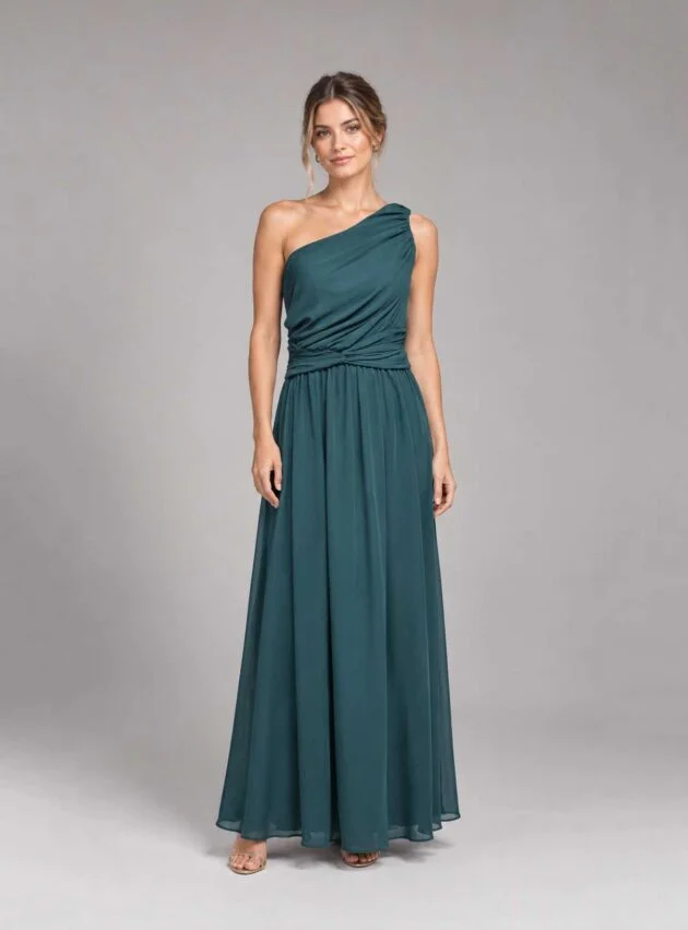 Vestido Aldana Verde talle L - Toia de Kiev - Alquiler de vestidos de fiesta