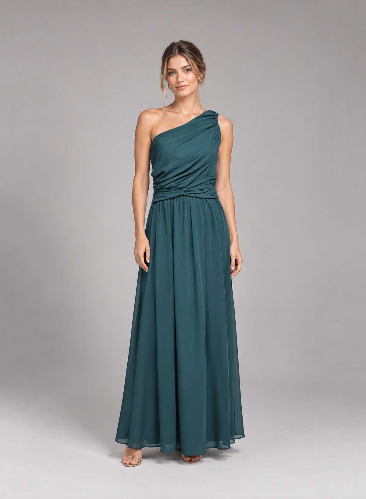 Vestido Aldana Verde talle L - Toia de Kiev - Alquiler de vestidos de fiesta