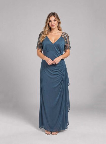 Vestido Dora Verde talle L - Toia de Kiev - Alquiler de vestidos de fiesta