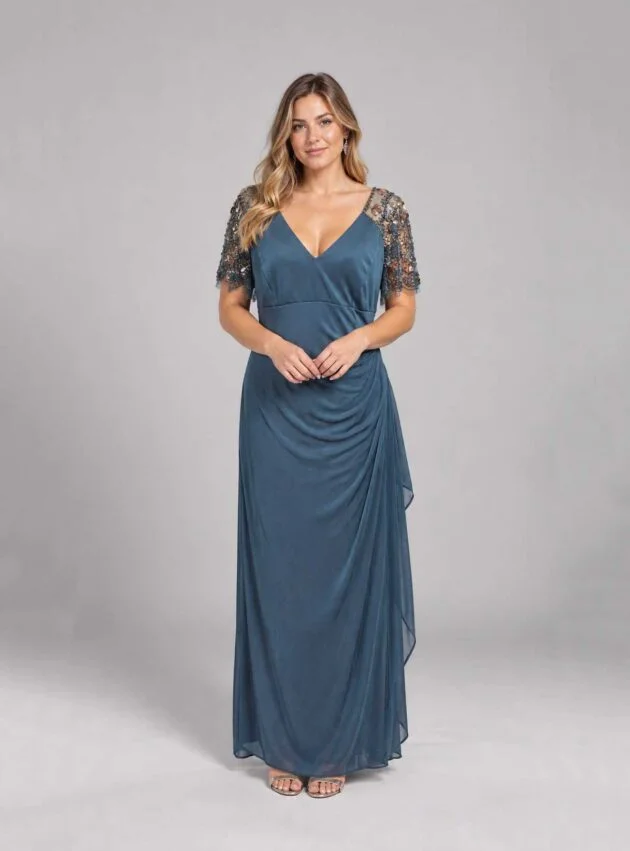 Vestido Dora Verde talle L - Toia de Kiev - Alquiler de vestidos de fiesta