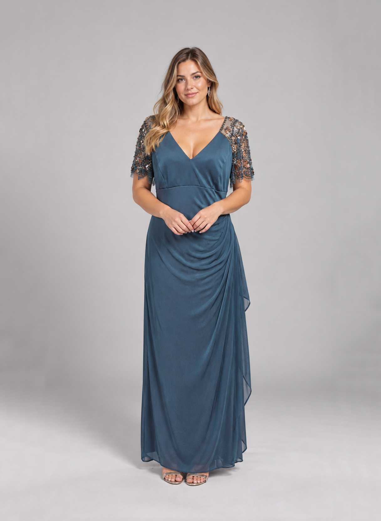 Vestido Dora Verde talle L - Toia de Kiev - Alquiler de vestidos de fiesta