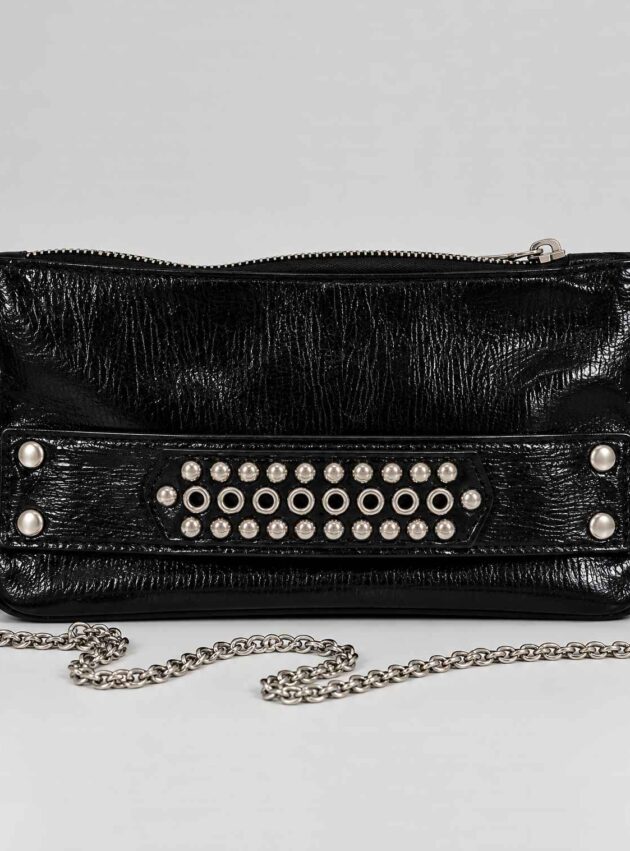 Cartera Tacha Negro - Toia de Kiev - Alquiler de vestidos de fiesta