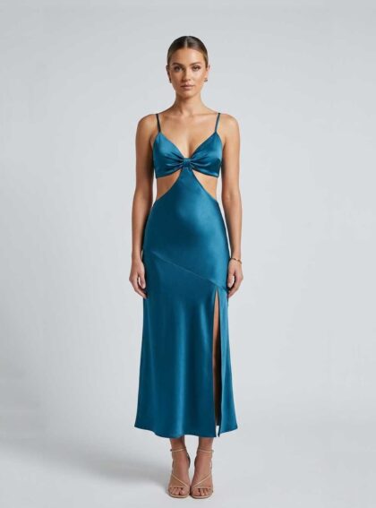 Vestido Verbena Blue Azul, Celeste talle M - Toia de Kiev - Alquiler de vestidos de fiesta