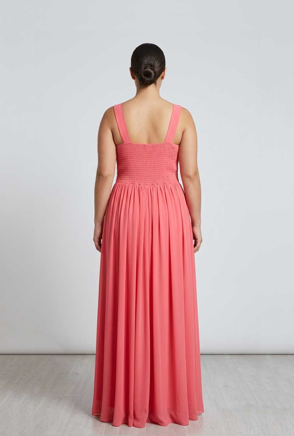 Vestido Griselda Coral talle 2XL - Toia de Kiev - Alquiler de vestidos de fiesta