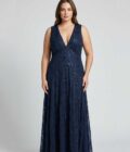 Vestido Eter Blue Azul talle 2XL - Toia de Kiev - Alquiler de vestidos de fiesta