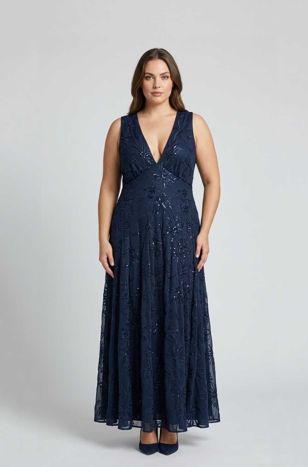 Vestido Eter Blue Azul talle 2XL - Toia de Kiev - Alquiler de vestidos de fiesta