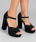 Sandalias Donne 40 Negro talle 39 - Toia de Kiev - Alquiler de vestidos de fiesta