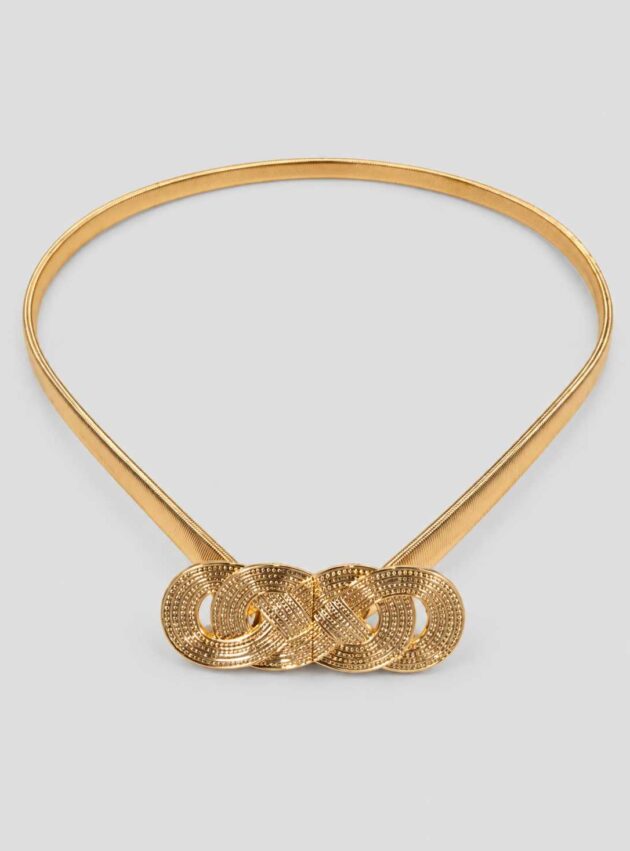 Cinto Ocho Gold Dorado talle S - Toia de Kiev - Alquiler de vestidos de fiesta