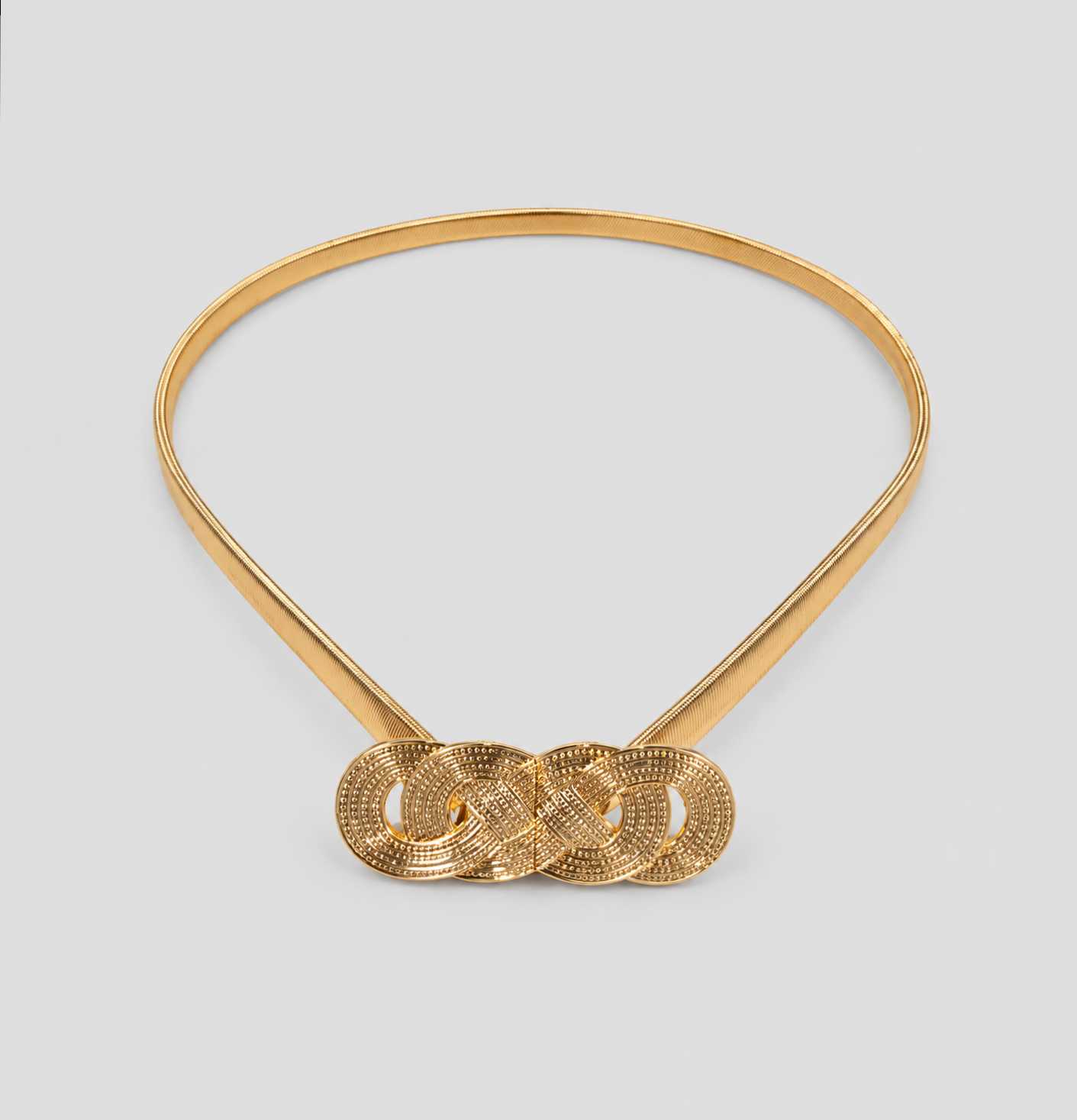 Cinto Ocho Gold Dorado talle S - Toia de Kiev - Alquiler de vestidos de fiesta