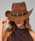 Sombrero Texas Brown Negro talle S - Toia de Kiev - Alquiler de vestidos de fiesta