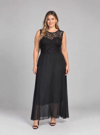 Vestido Eleven Negro talle XL - Toia de Kiev - Alquiler de vestidos de fiesta