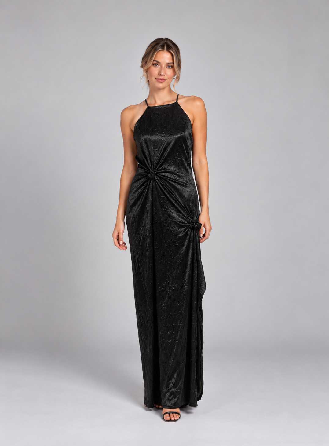 Vestido Acero Black Negro talle L - Toia de Kiev - Alquiler de vestidos de fiesta