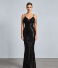 Vestido Arrecife Black Negro talle M - Toia de Kiev - Alquiler de vestidos de fiesta