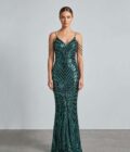 Vestido Arrecife Green Verde talle M - Toia de Kiev - Alquiler de vestidos de fiesta