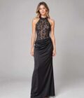 Vestido Carbon Negro talle M - Toia de Kiev - Alquiler de vestidos de fiesta