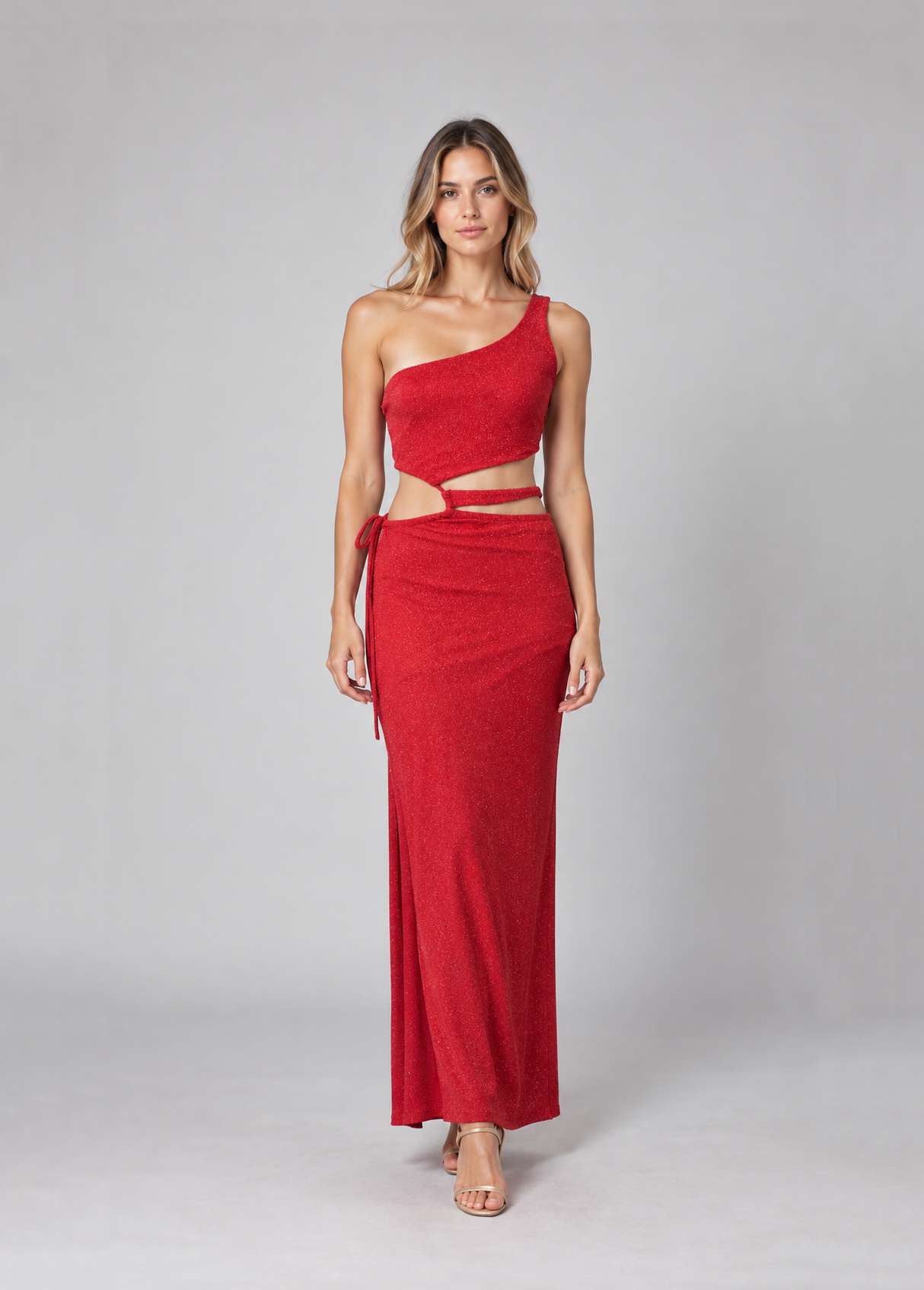 Vestido Granadina Rojo talle M - Toia de Kiev - Alquiler de vestidos de fiesta