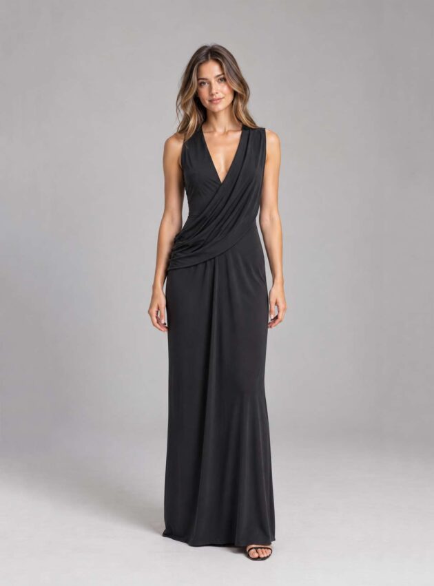 Vestido Eclipse Negro talle M - Toia de Kiev - Alquiler de vestidos de fiesta