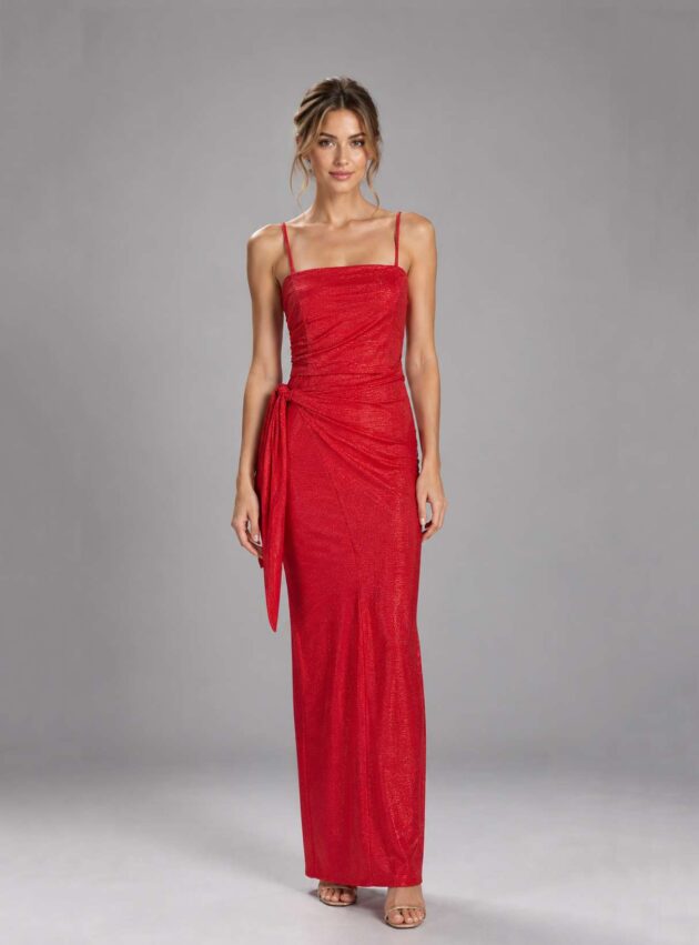 Vestido Carmin Rojo talle M - Toia de Kiev - Alquiler de vestidos de fiesta