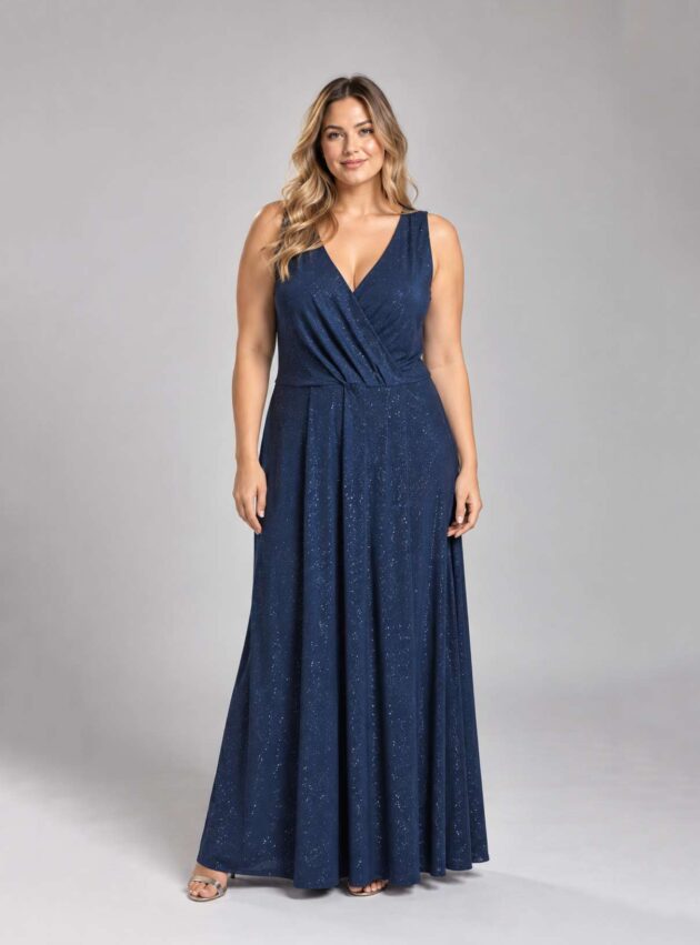 Vestido Samantha Blue Azul talle XL - Toia de Kiev - Alquiler de vestidos de fiesta