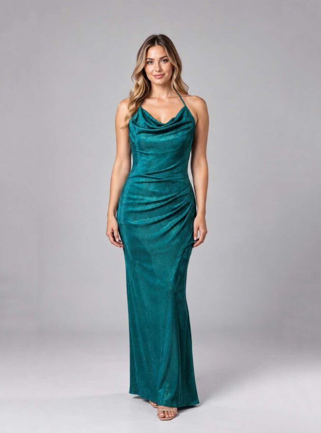 Vestido Jade Verde talle M - Toia de Kiev - Alquiler de vestidos de fiesta