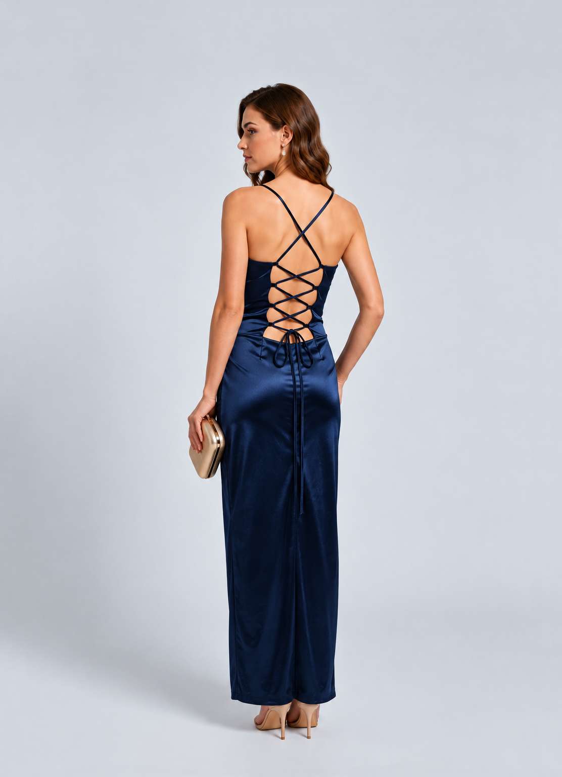 Vestido Michelle Blue Azul talle M - Toia de Kiev - Alquiler de vestidos de fiesta