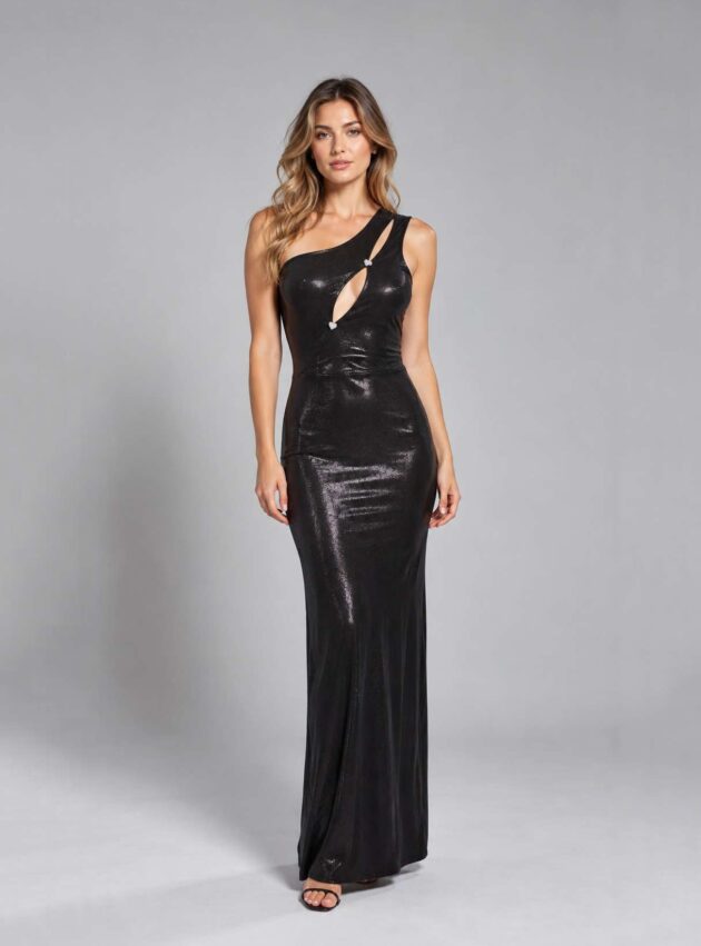 Vestido Noche Negro talle S - Toia de Kiev - Alquiler de vestidos de fiesta