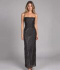 Vestido Noir Negro talle XL - Toia de Kiev - Alquiler de vestidos de fiesta