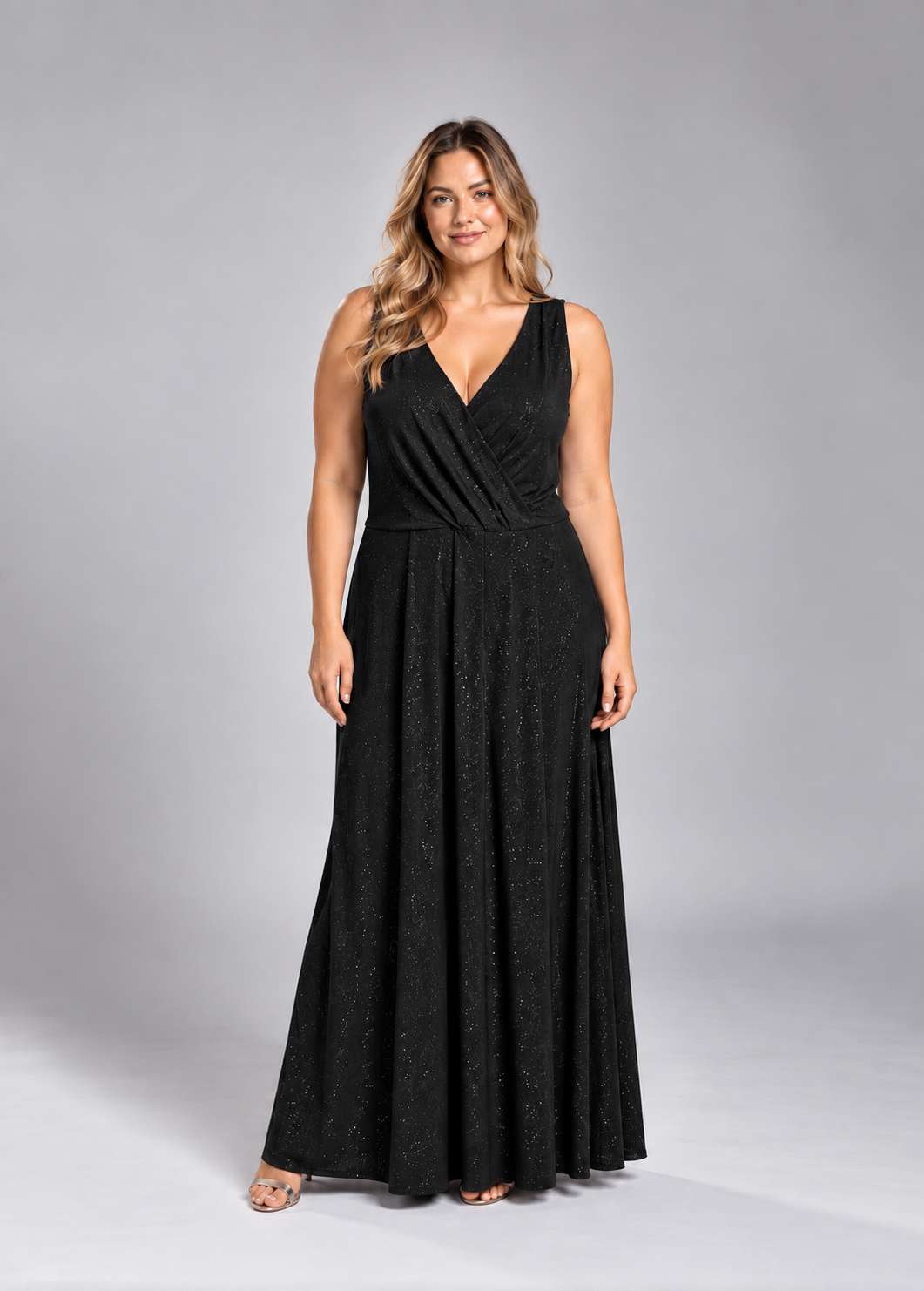 Vestido Samantha Black Negro talle XL - Toia de Kiev - Alquiler de vestidos de fiesta