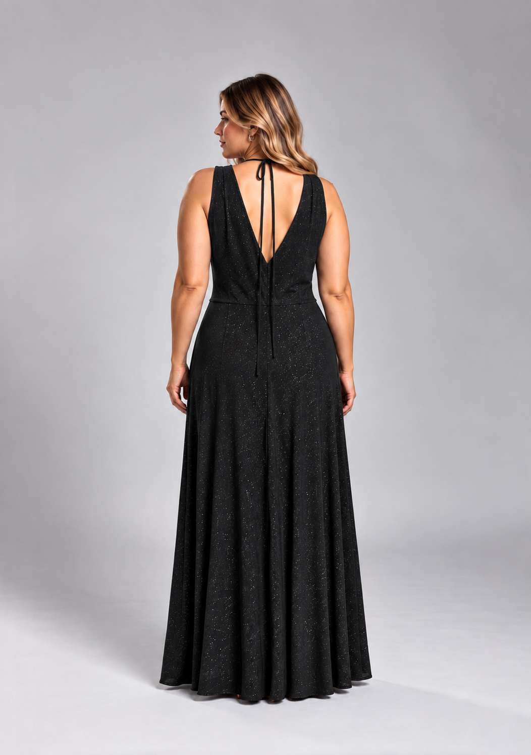 Vestido Noir Negro talle XL - Toia de Kiev - Alquiler de vestidos de fiesta