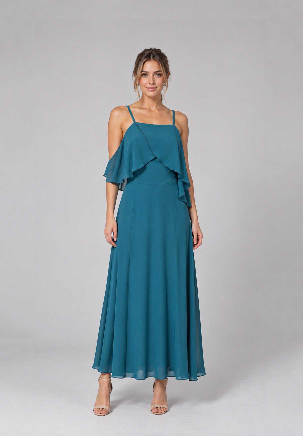 Vestido Océano Azul talle S - Toia de Kiev - Alquiler de vestidos de fiesta